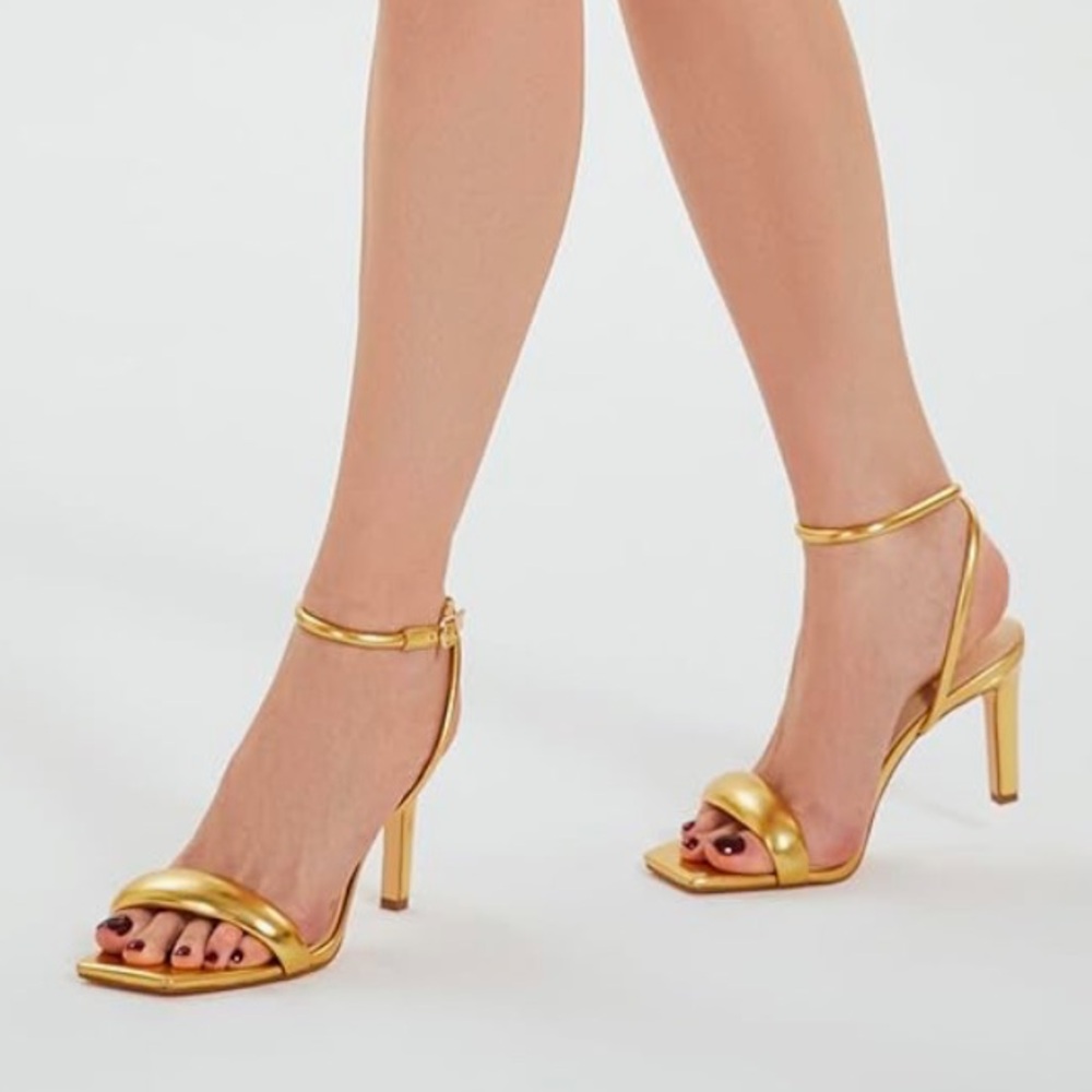 Modatope Women’s Square Open Toe Ankle Strap Heeled Sandals
